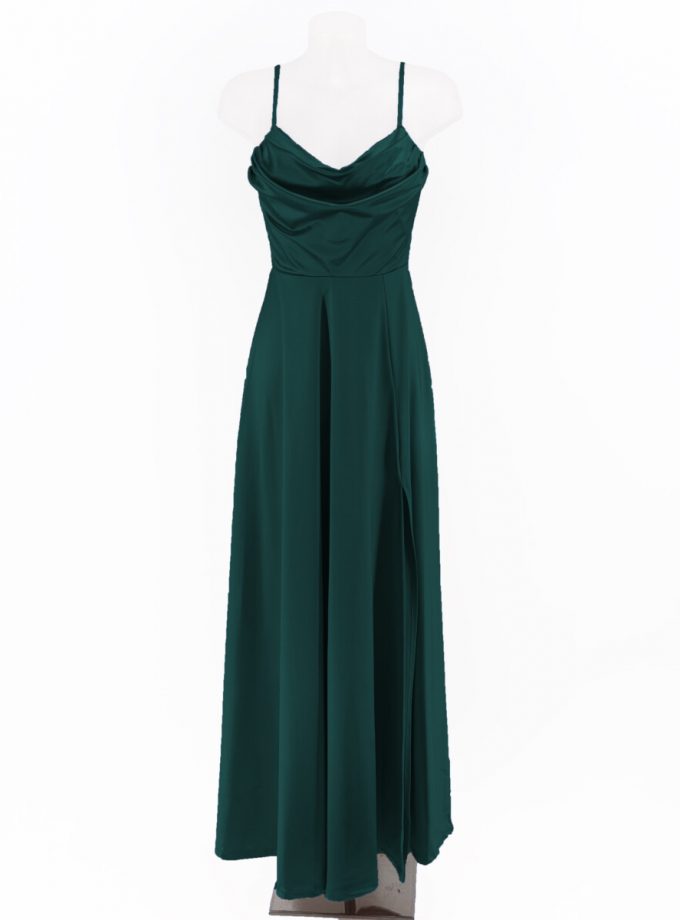 Vestido Seda Drapeado