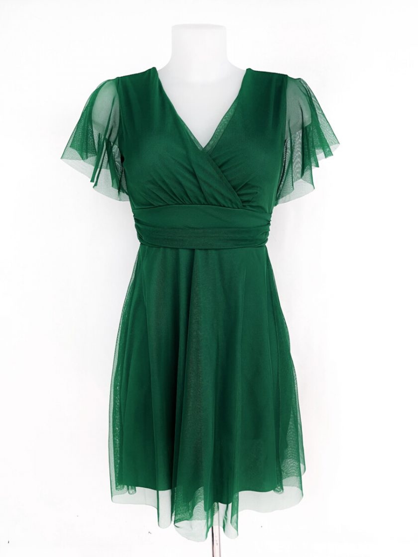 Vestido Tul Mangas Corto - Imagen 38