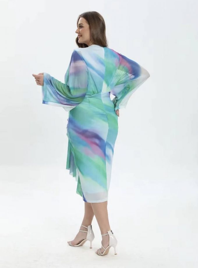 Vestido Estampado Curvy Midi