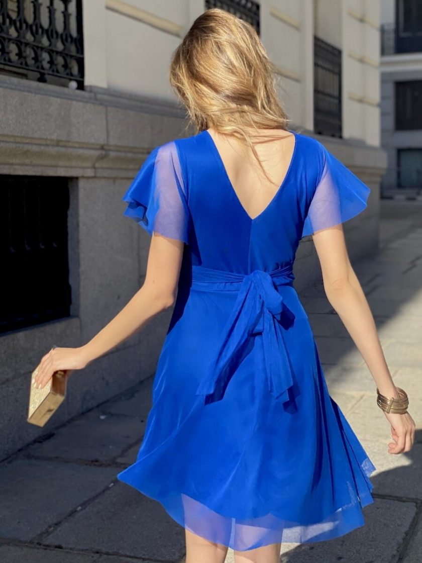 Vestido Tul Mangas Corto - Imagen 16