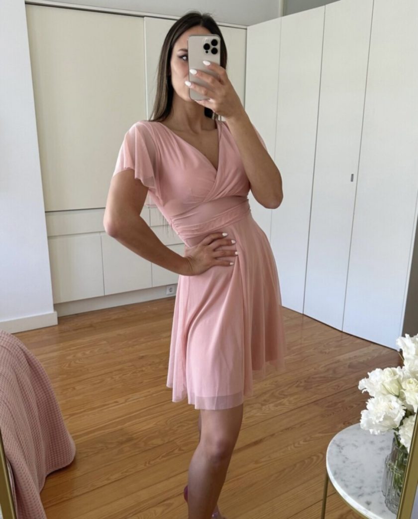 Vestido Tul Mangas Corto - Imagen 19
