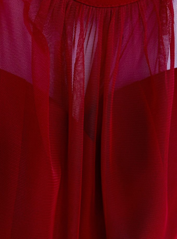 Vestido Halter Vuelo Tul