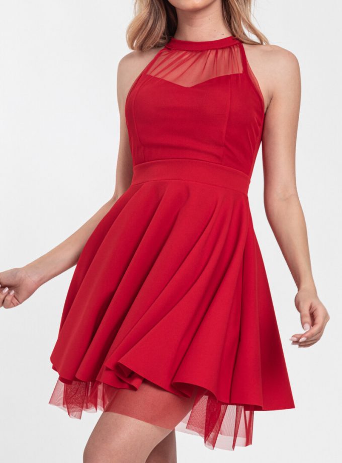 Vestido Halter Vuelo Tul