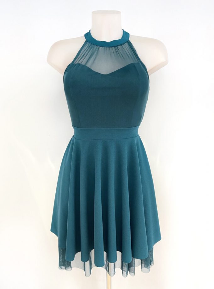 Vestido Halter Vuelo Tul