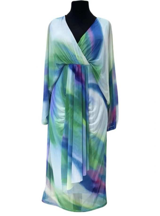 Vestido Estampado Curvy Midi