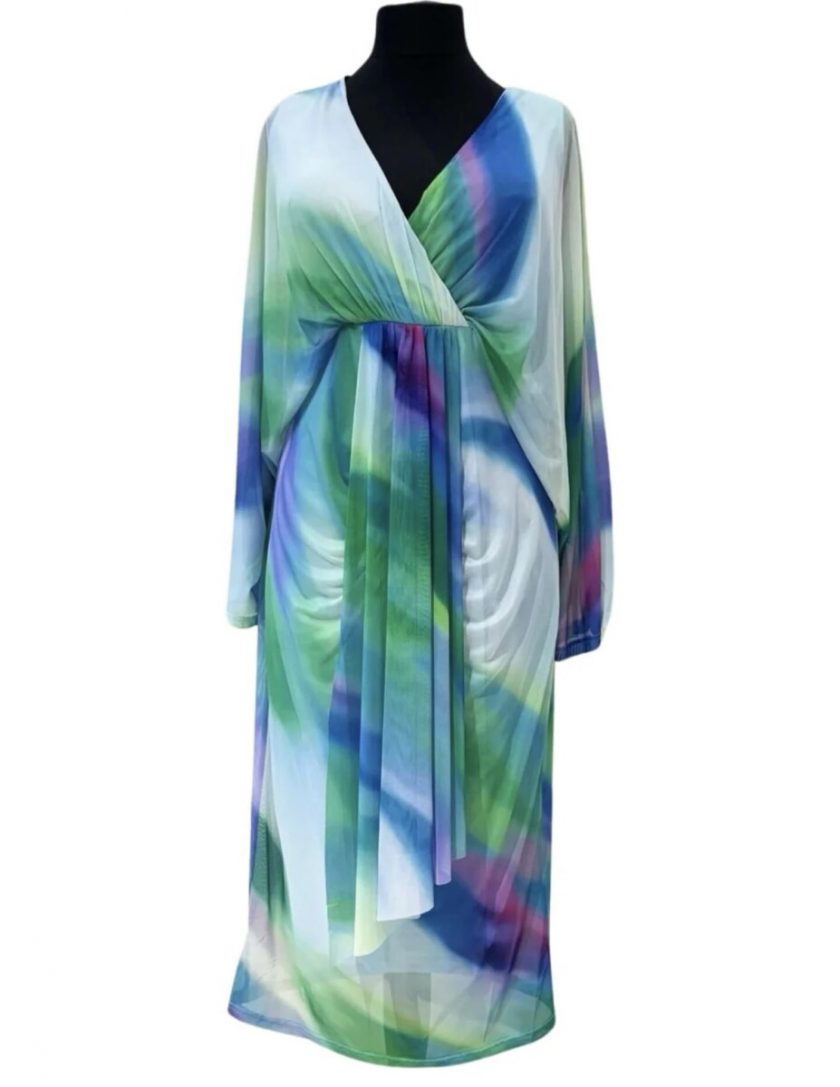 Vestido Estampado Curvy Midi - Imagen 7