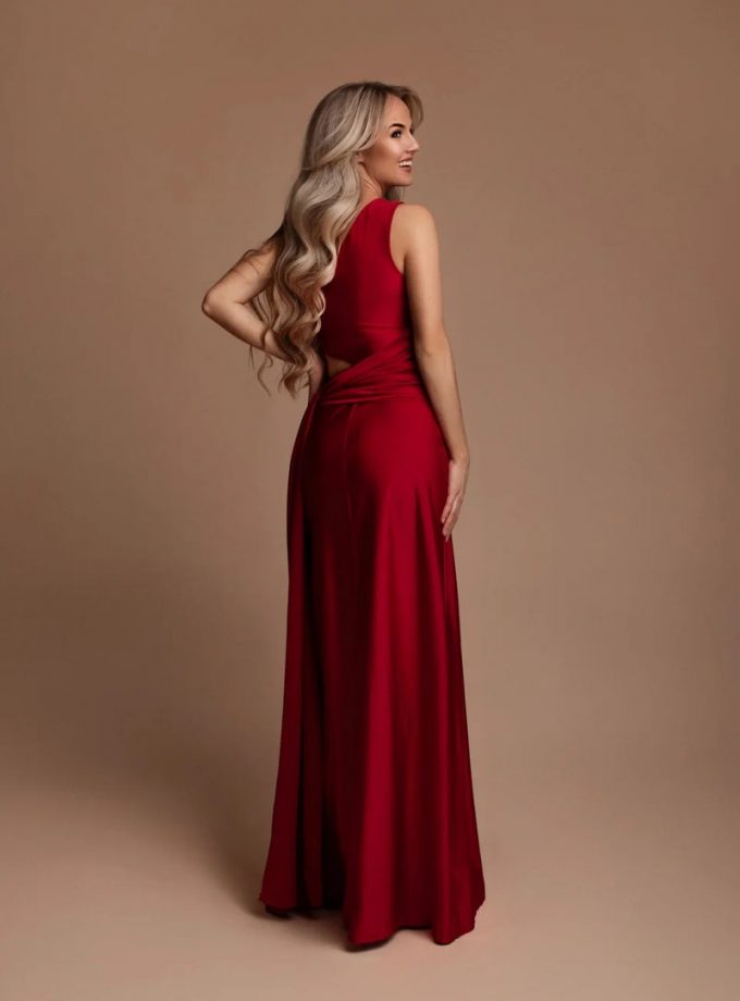 Vestido Asimétrico Abertura Lazada