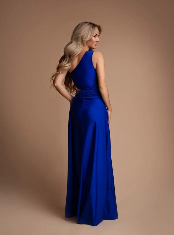 Vestido Asimétrico Abertura Lazada