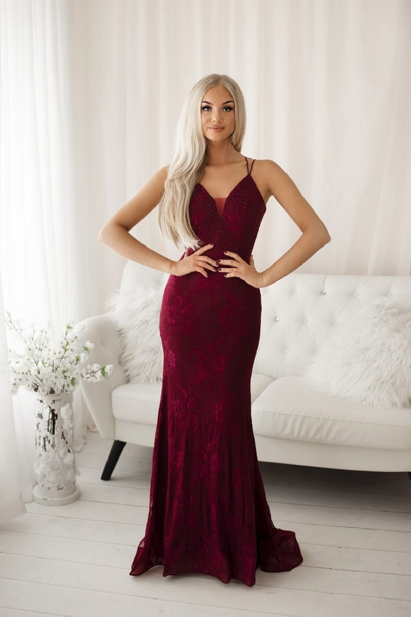 Vestido Sirena Espalda Cruzada - Imagen 2