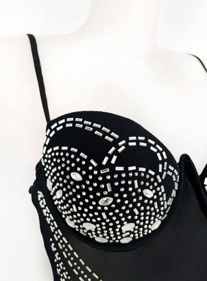 Vestido New York Sirena Brillos Cazuelas