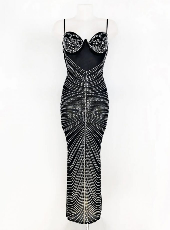 Vestido New York Sirena Brillos Cazuelas