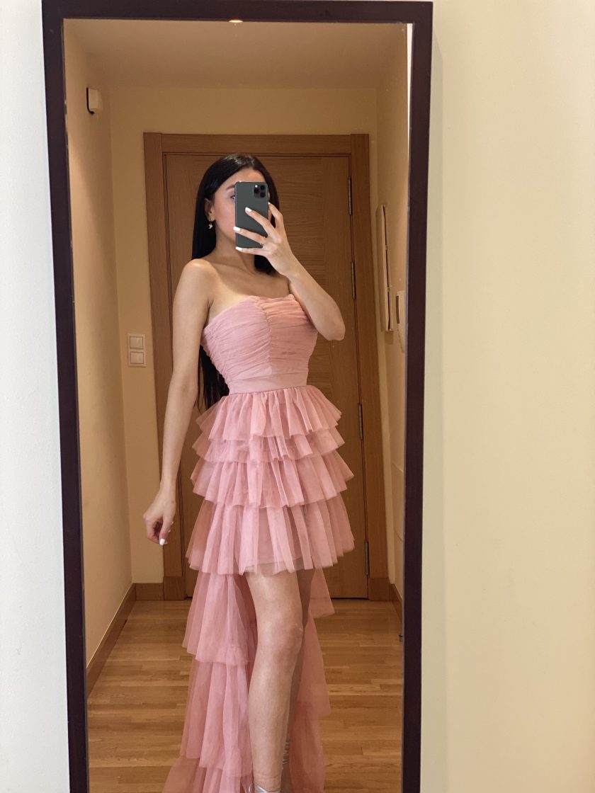 Vestido Tul Volantes Asimétrico - Imagen 21