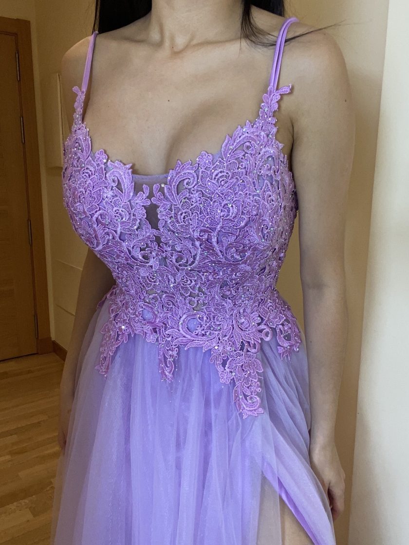 Vestido Tul Largo Abertura - Imagen 38