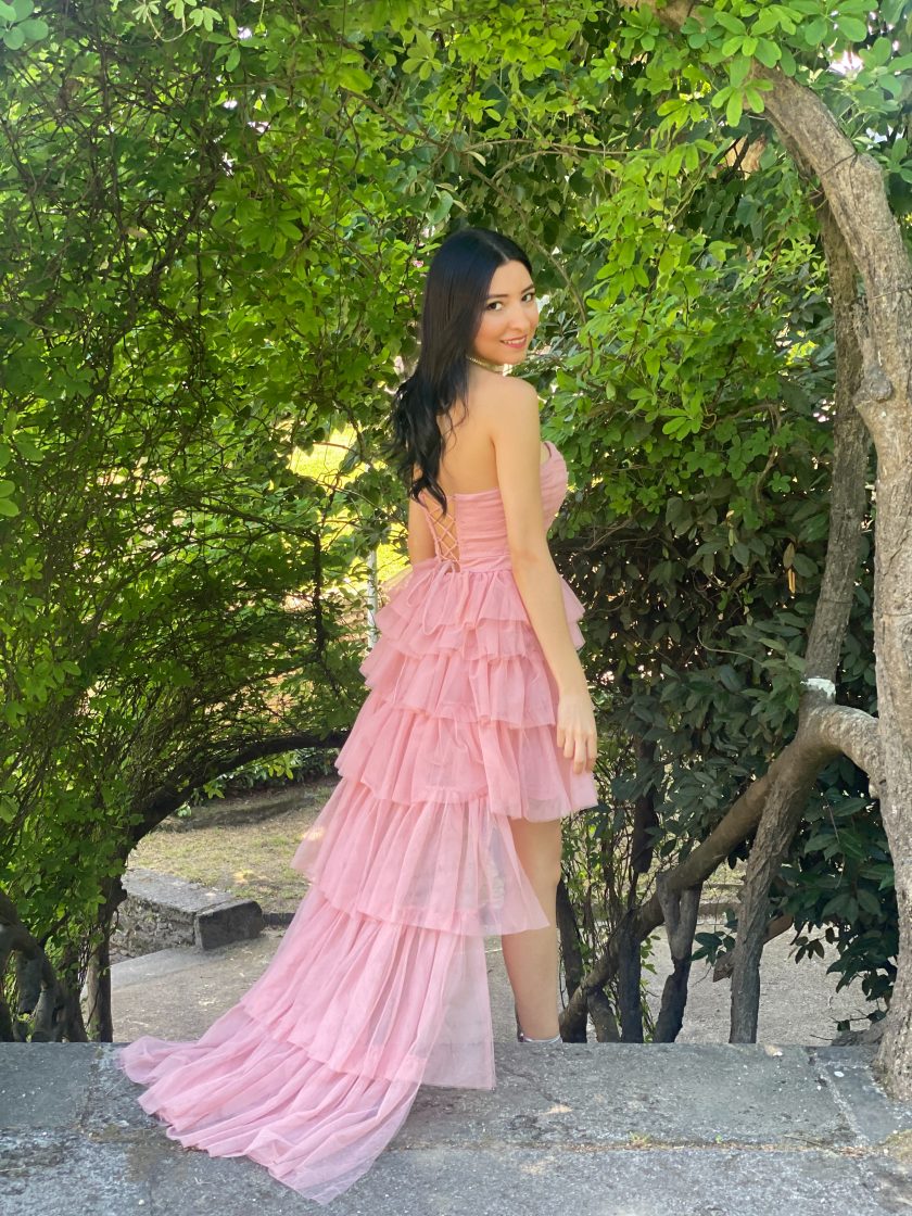 Vestido Tul Volantes Asimétrico - Imagen 16