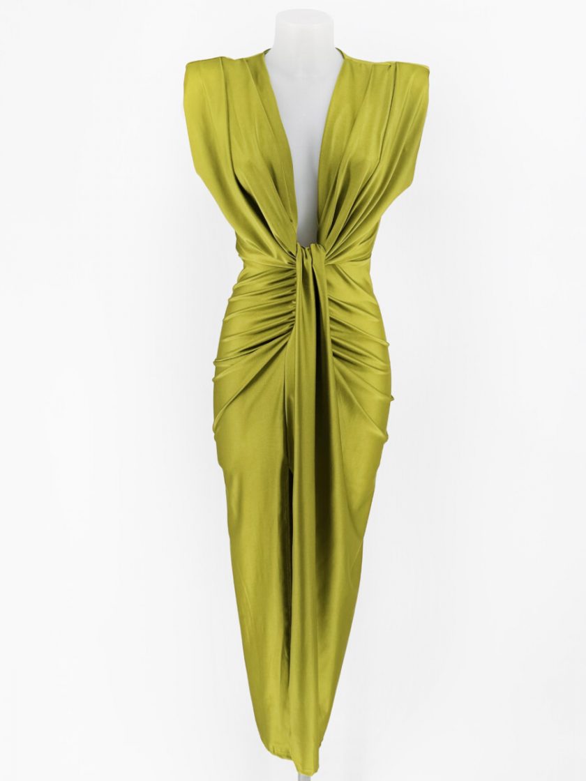 Vestido Seda Escote Nudo - Imagen 27