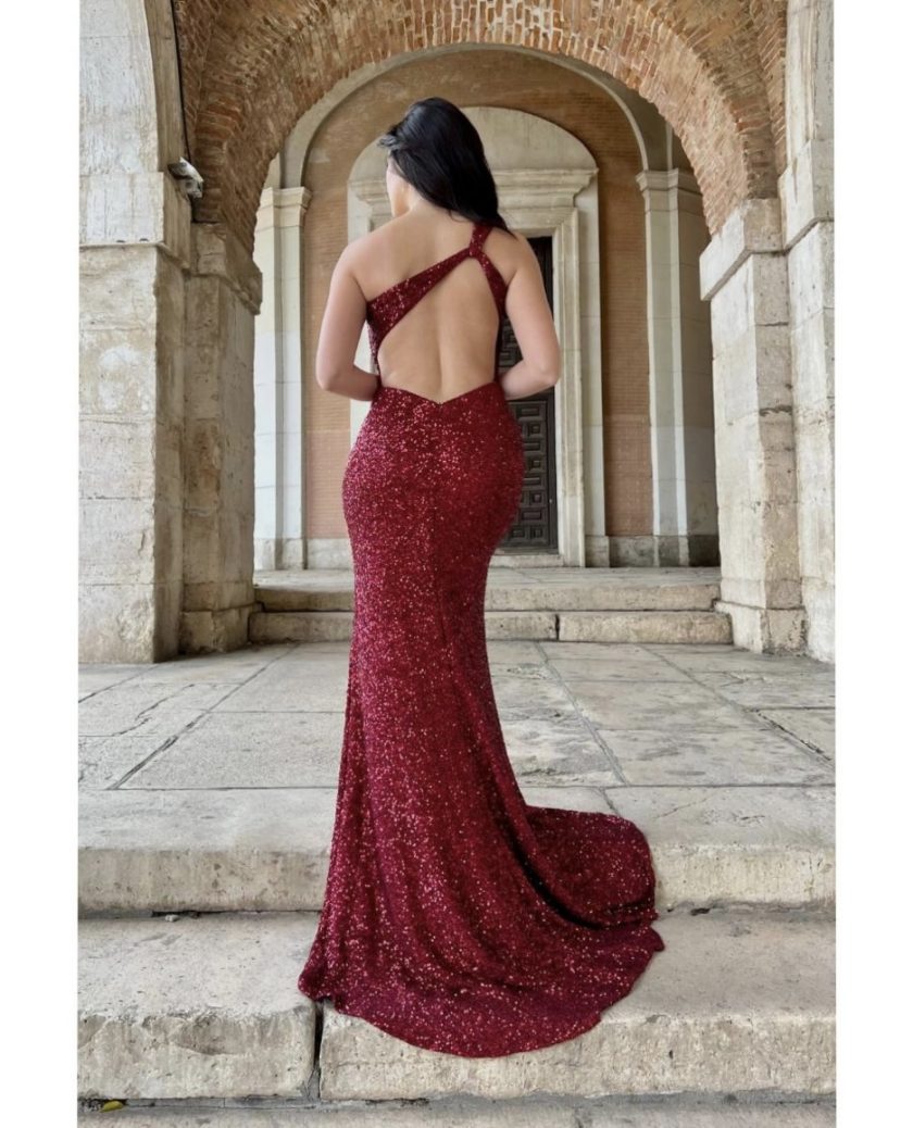 Vestido Lentejuelas Asimétrico - Imagen 30