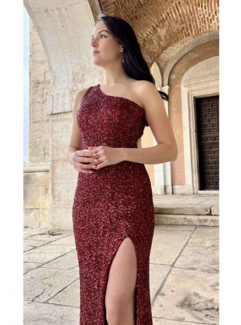 Vestido Lentejuelas Asimétrico - Imagen 22
