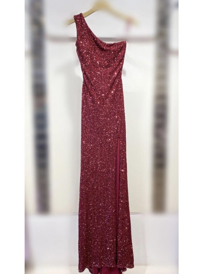 Vestido Lentejuelas Asimétrico