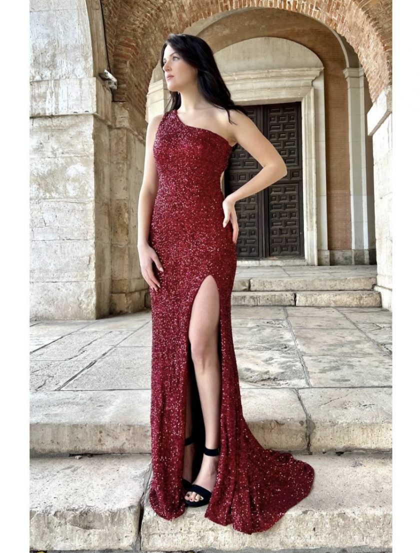 Vestido Lentejuelas Asimétrico - Imagen 20