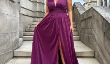 Vestido Plumas Hombros Curvy