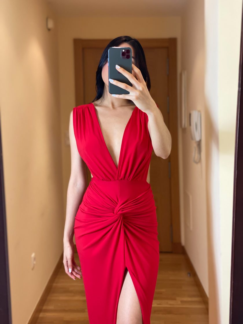 Vestido Espalda Nudo Frontal - Imagen 12