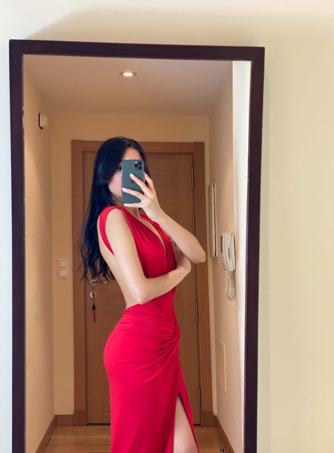 Vestido Espalda Nudo Frontal