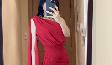 Vestido Corto Manga Gasa