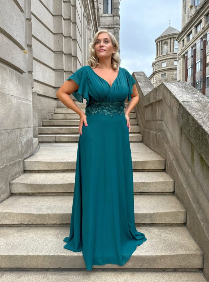 Vestido Curvy Manga Corta