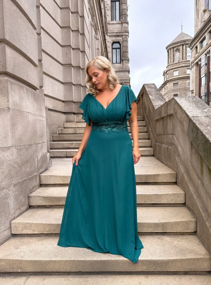 Vestido Curvy Manga Corta