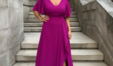 Vestido Volante Mangas Curvy