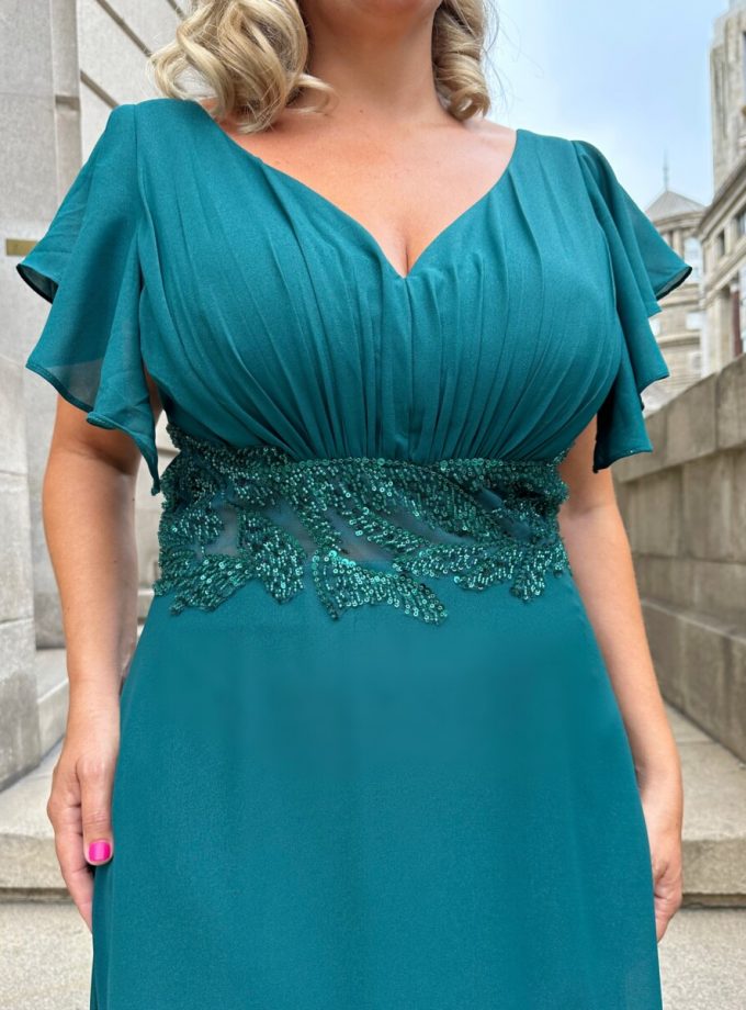 Vestido Curvy Manga Corta