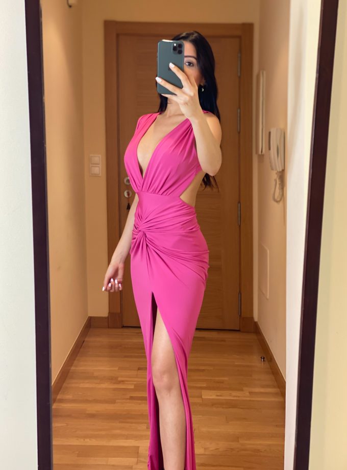 Vestido Espalda Nudo Frontal