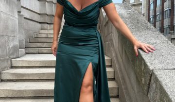 Vestido Sirena Tablas Pecho Curvy