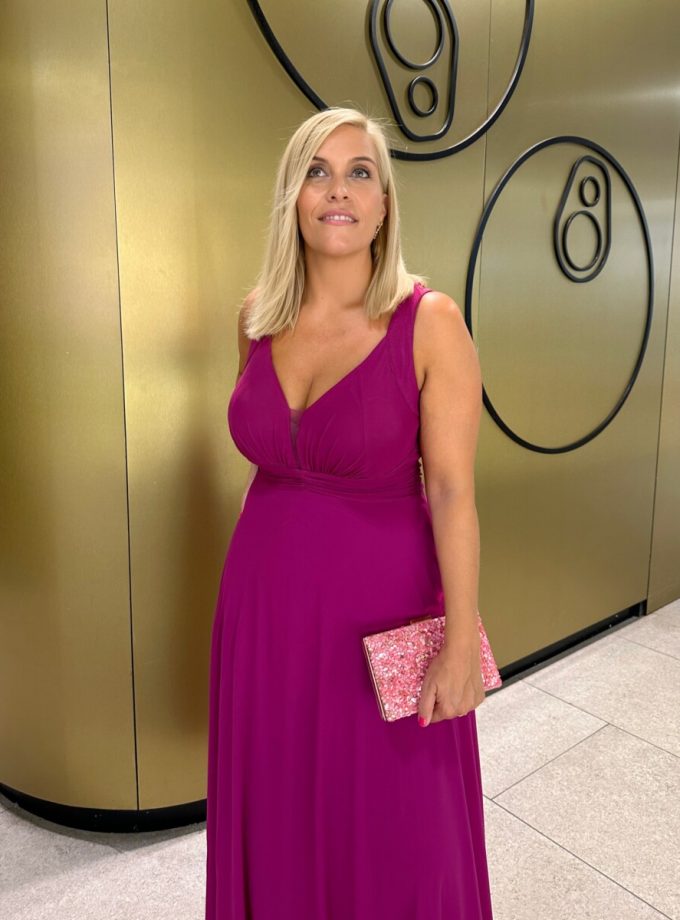 Vestido Espalda Flores