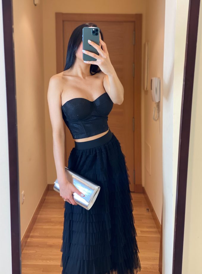 Falda de Tul Volantes