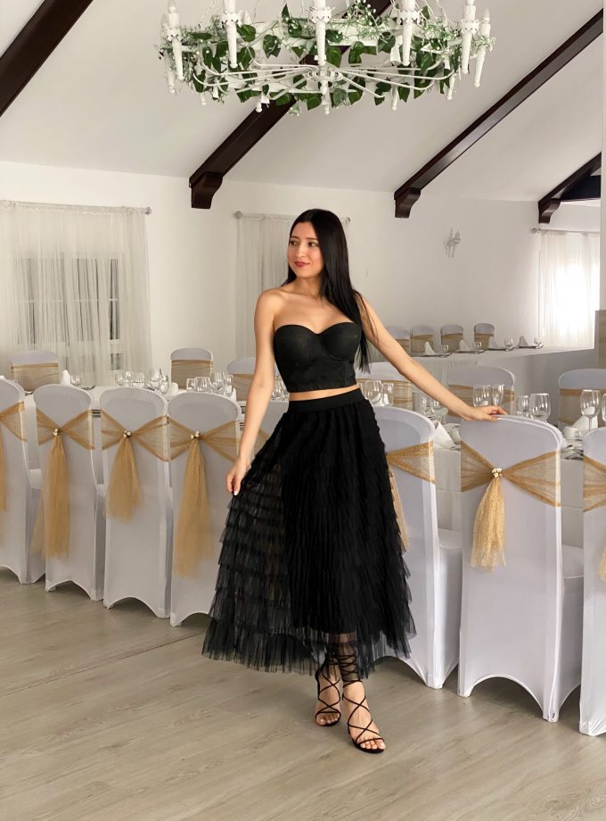 Falda de Tul Volantes