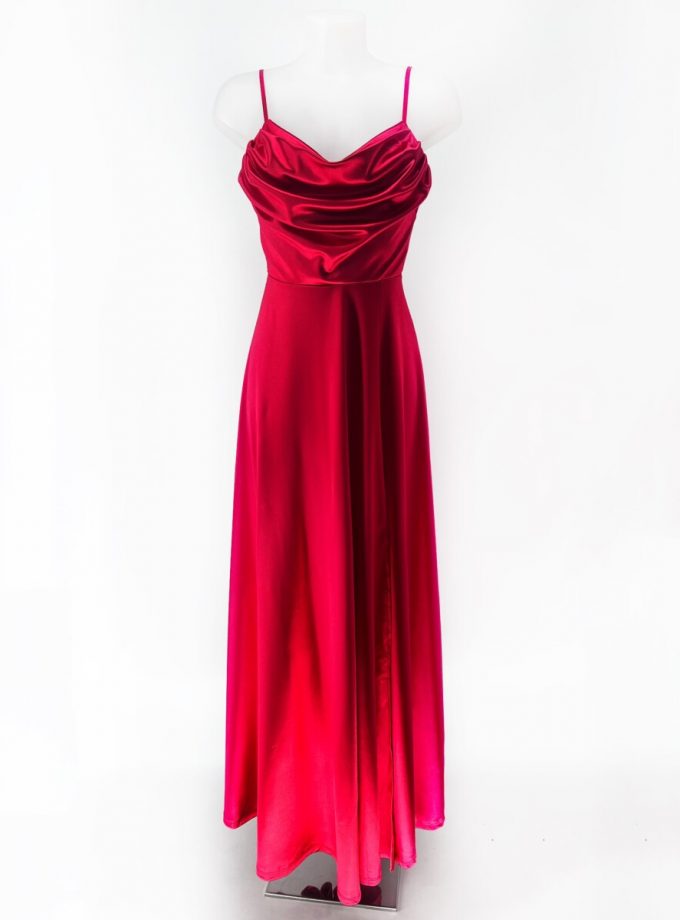 Vestido Seda Drapeado