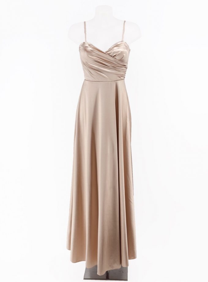 Vestido Seda Escote Corazón