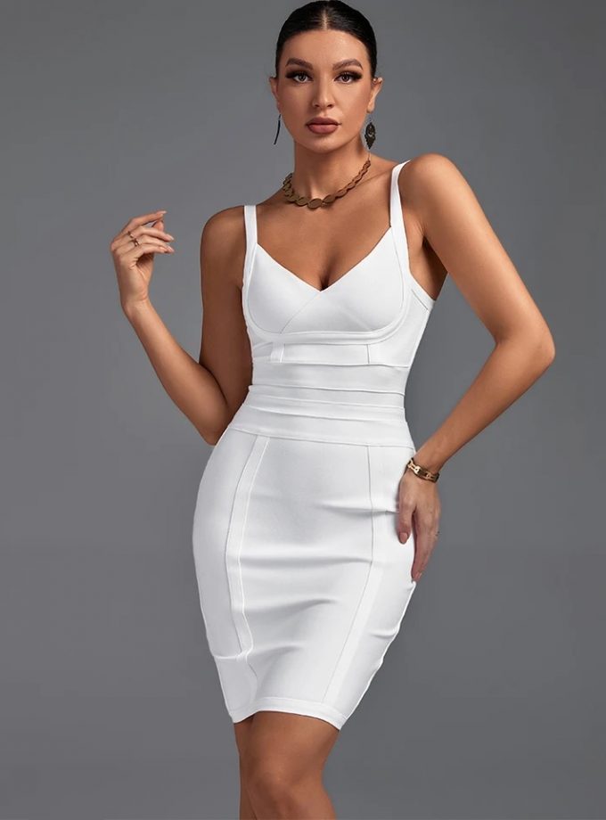 Bandage Midi Pecho Cruzado Novia