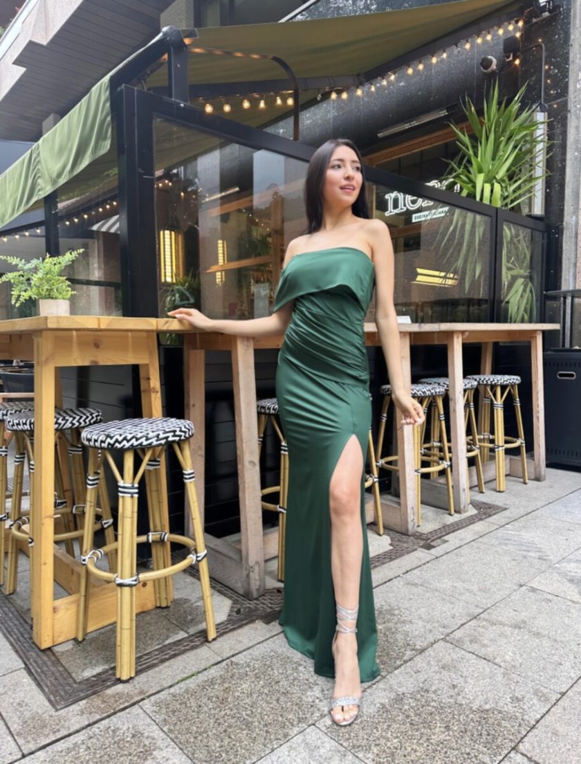 Vestido Seda Hombro - Imagen 31