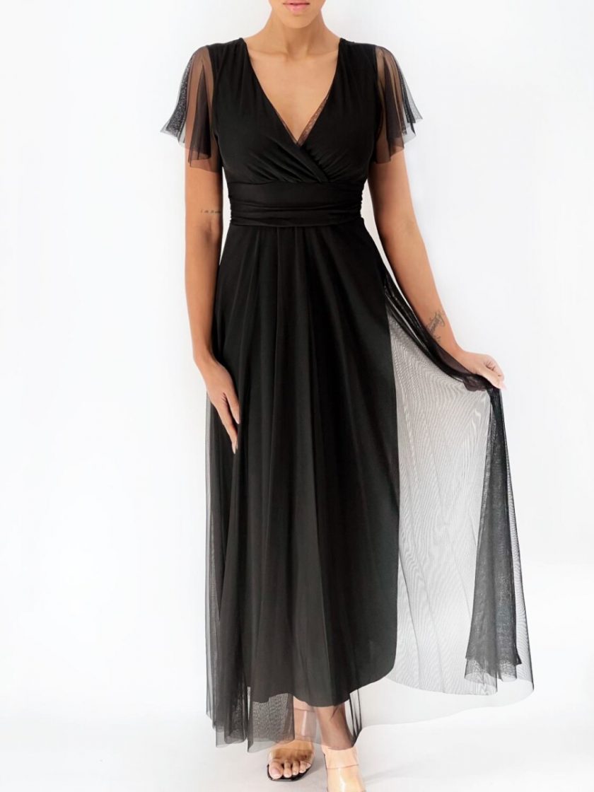 Vestido Tul Basic Mangas - Imagen 48