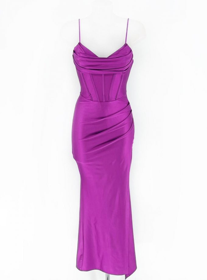 Vestido Seda Varillas