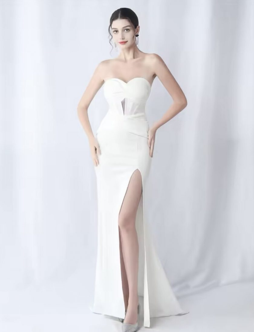 Vestido Seda Sirena Novia - Imagen 3