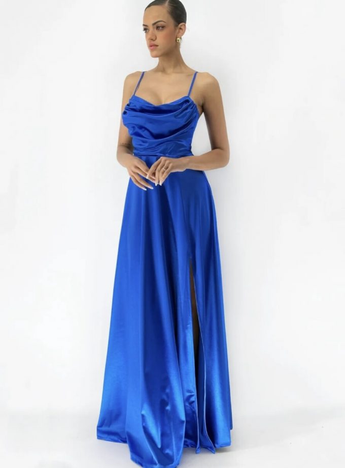 Vestido Seda Drapeado