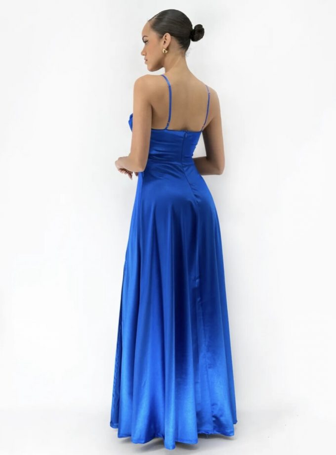 Vestido Seda Drapeado