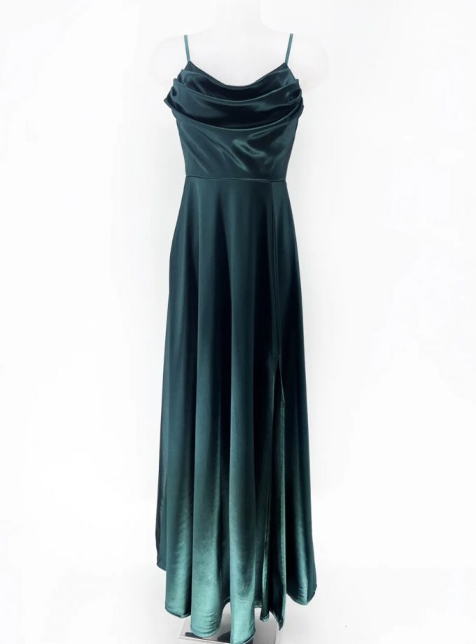 Vestido Seda Drapeado