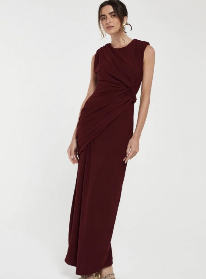 Vestido Drapeado Cintura