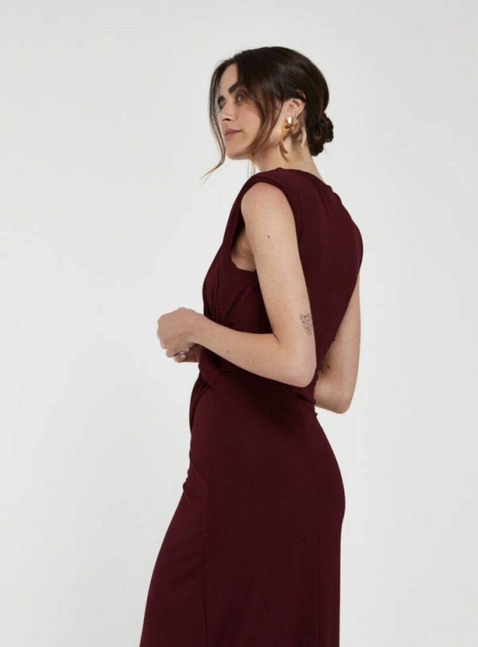 Vestido Drapeado Cintura