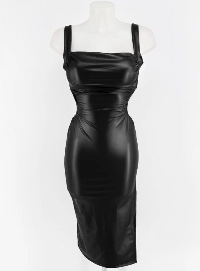 Vestido Polipiel Aberturas