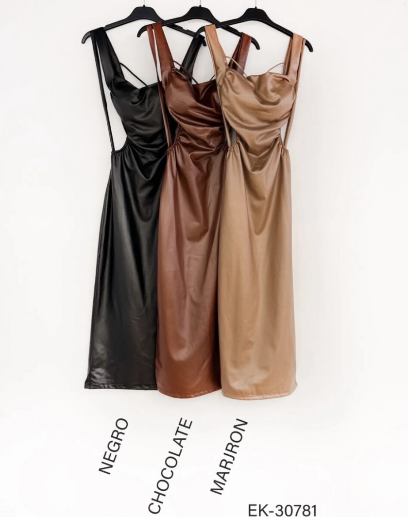 Vestido Polipiel Aberturas - Imagen 13